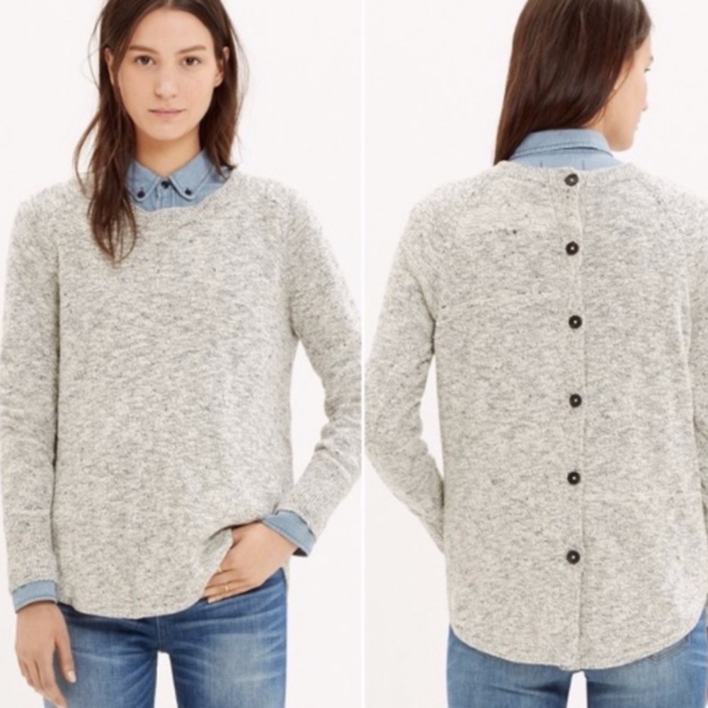 Madewell sweater with buttons down the back - Picture 2 of 10